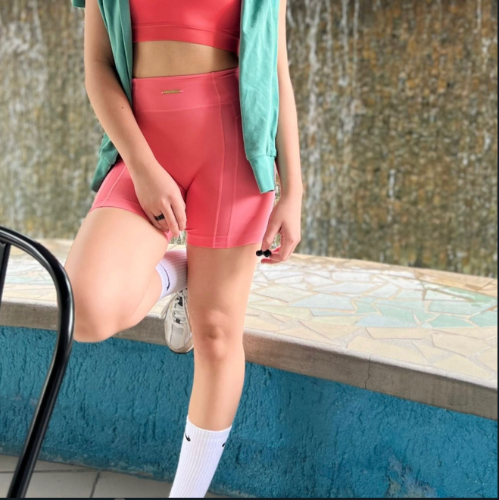 Pink Cycling Shorts - Pink(XS)
